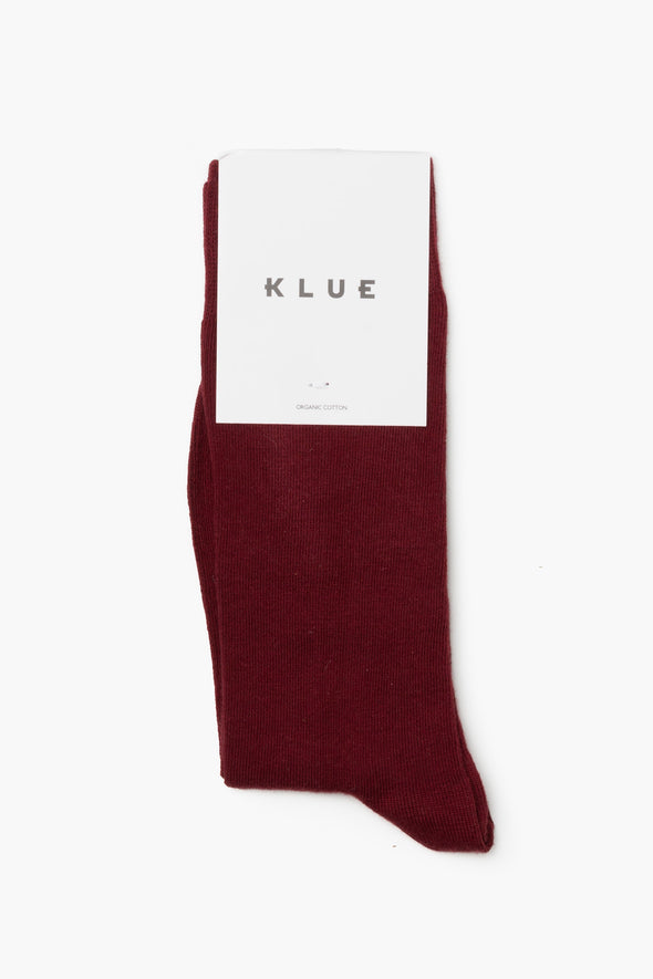 Burgundy Organic Cotton Socks