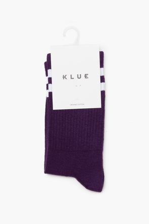 Purple Tennis Organic Cotton Socks