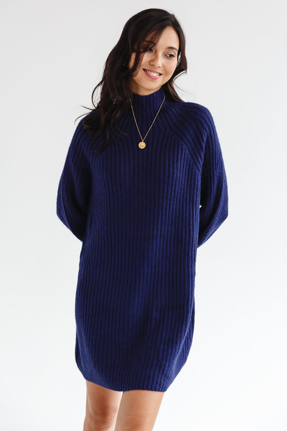 Ems Knit Dress Navy