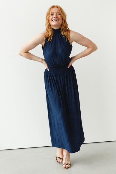 Uma Dress Pageant Blue