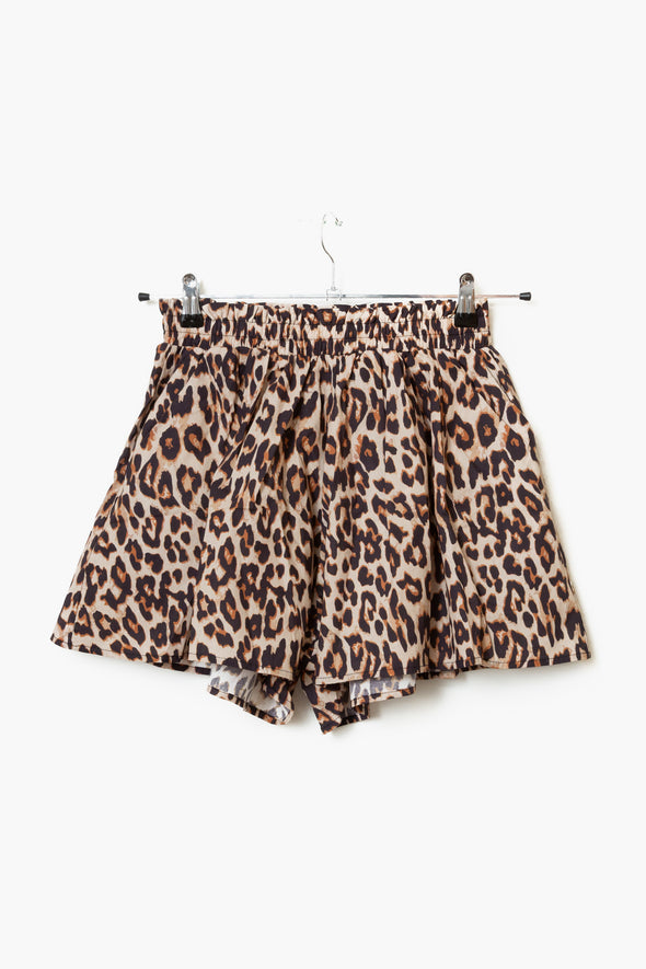 Claude Leopard Shorts