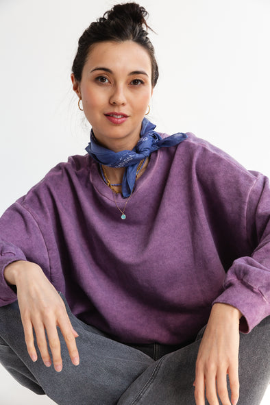 Diane Vintage Sweater Purple