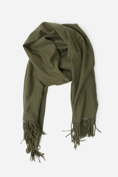 Woodstock Cashmere Scarf Kaki