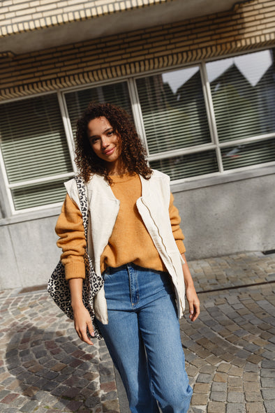 Dex Rib Veste Offwhite