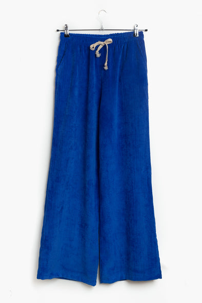 Avery Rib Trousers Bright Blue