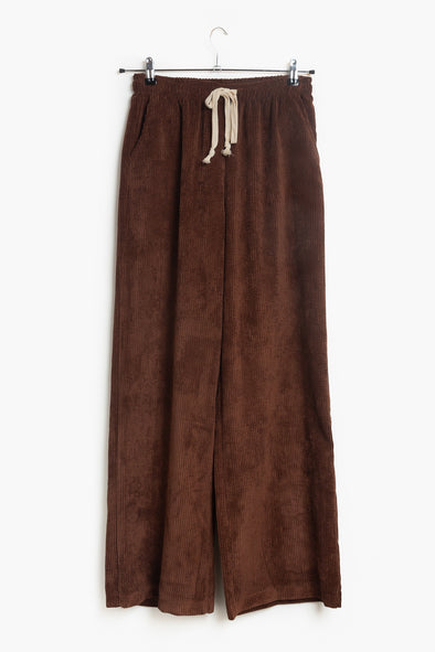 Avery Rib Trousers Chocolat