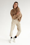 Marcelle Rib Trousers Ivory