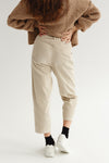 Marcelle Rib Trousers Ivory
