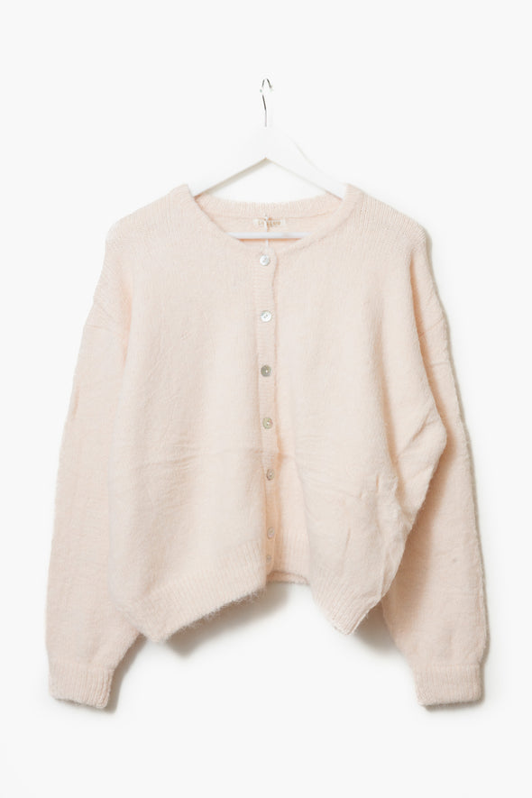 Maddie Cardigan Powder Pink