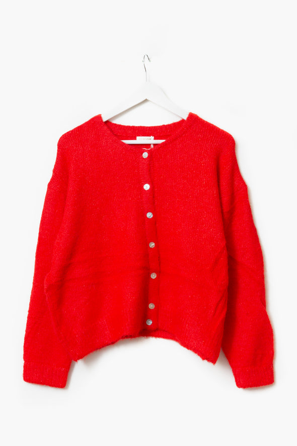 Maddie Cardigan Red