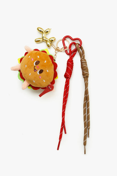 Hamburger Bag Charm