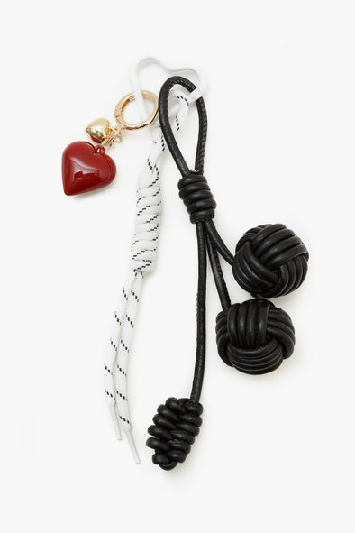 Leather Knot Bag Charm