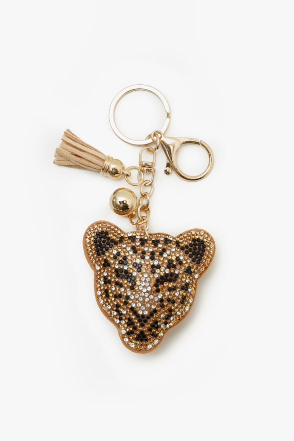 Sequins Leopard Bag Charm