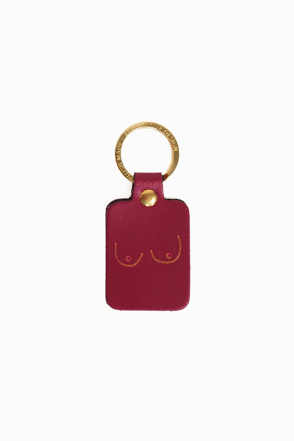 Boob Key Fob Magenta