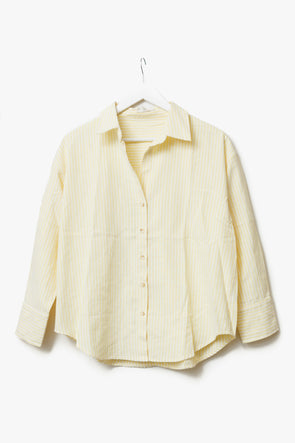 Belton Shirt Butter Yellow Stripes