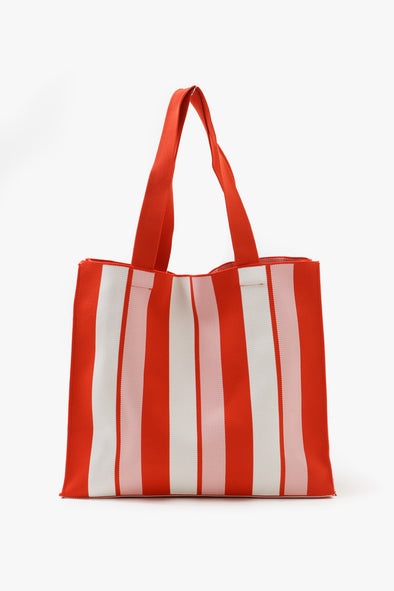 Cruise Knit Net Bag Coral Red