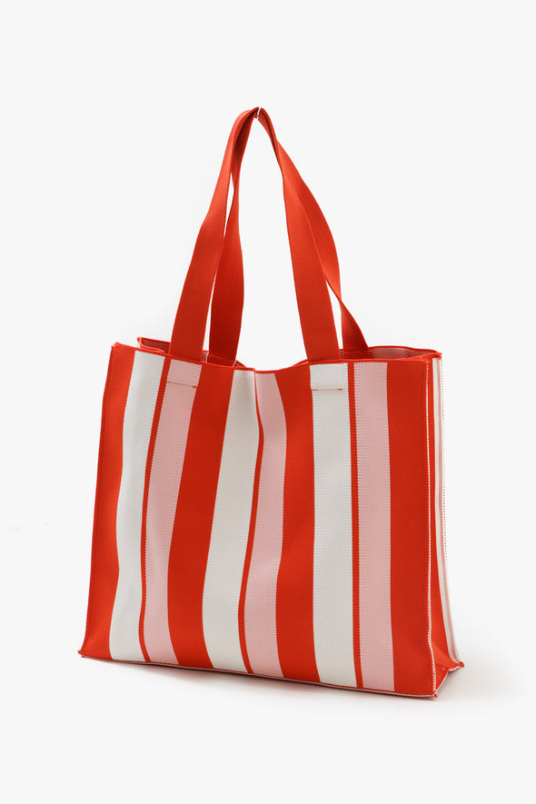 Cruise Knit Net Bag Coral Red