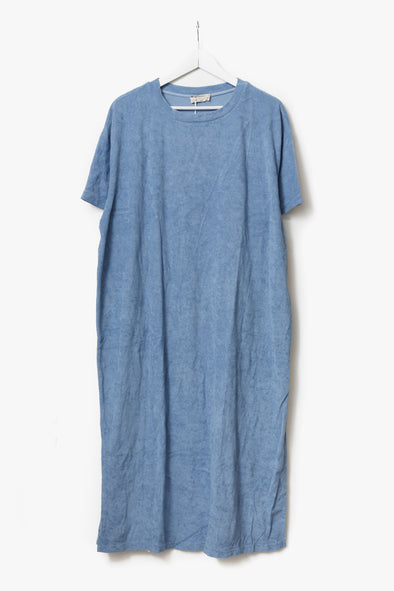 Roanne Terry Dress  Denim Blue