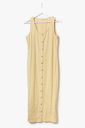 Maiana Dress Yellow Stripes