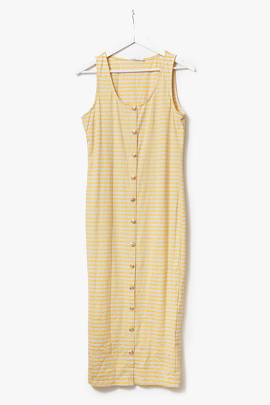 Maiana Dress Yellow Stripes