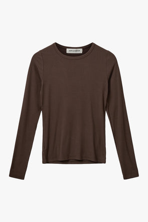 Petricia LS T-Shirt Brown Fudge