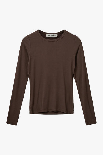 Petricia LS T-Shirt Brown Fudge