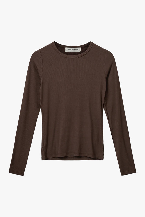 Petricia LS T-Shirt Brown Fudge