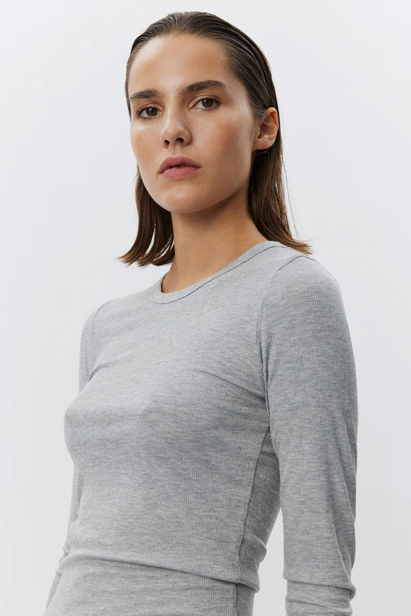 Petricia LS T-Shirt Grey Melange