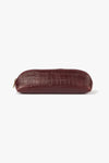Pencil Case Dark Cherry Croco Small