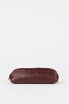 Pencil Case Dark Cherry Croco Small