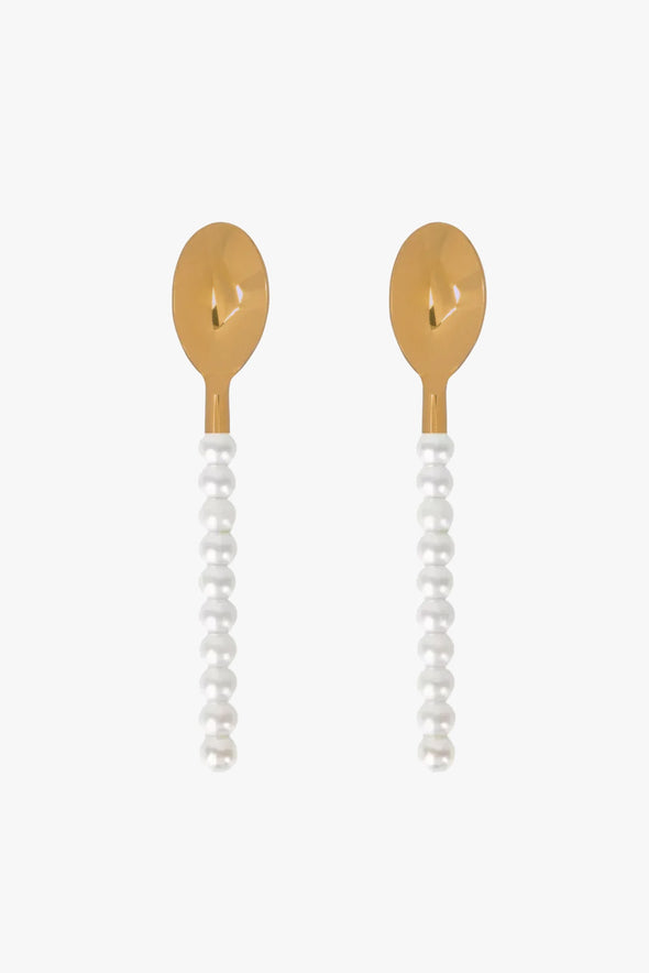 Set Of 2 Pearl Spoons