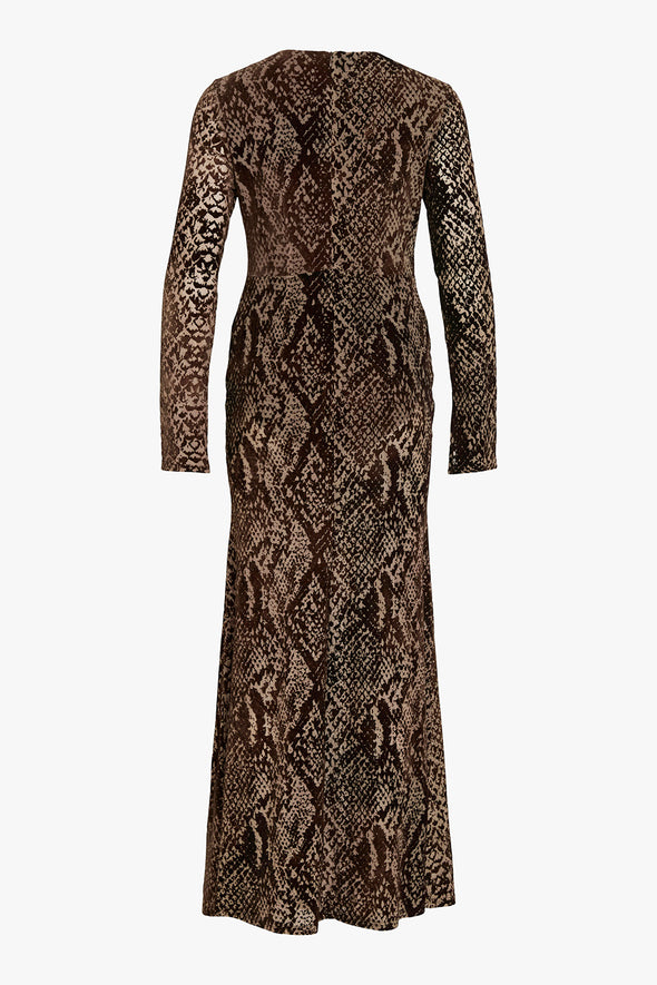 Rousari LS Maxi Dress Chicory Coffee