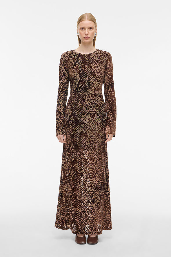Rousari LS Maxi Dress Chicory Coffee