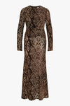 Rousari LS Maxi Dress Chicory Coffee