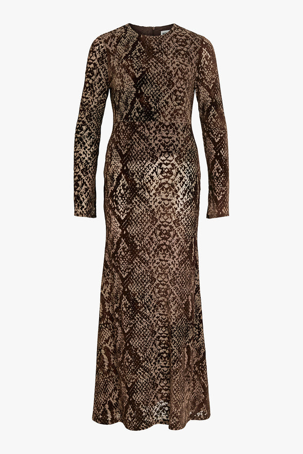 Rousari LS Maxi Dress Chicory Coffee