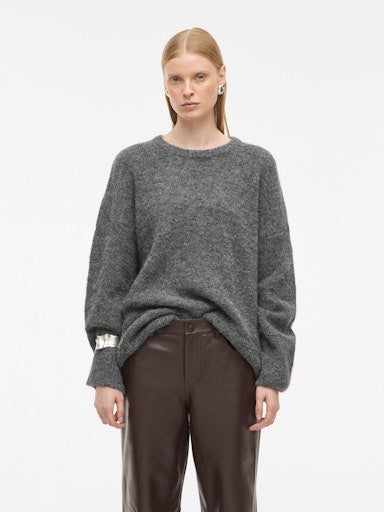 Haven LS Knit Dark Grey Melange