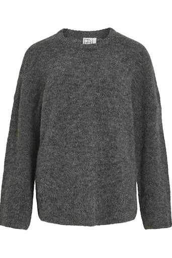 Haven LS Knit Dark Grey Melange