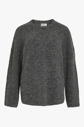 Haven LS Knit Dark Grey Melange