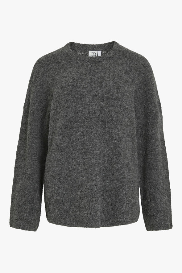 Haven LS Knit Dark Grey Melange