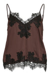 Lace Singlet Top Chicory Coffee