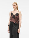 Lace Singlet Top Chicory Coffee