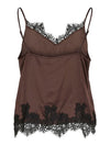 Lace Singlet Top Chicory Coffee