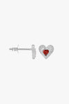 Single Rhapsody Love Stud Silver