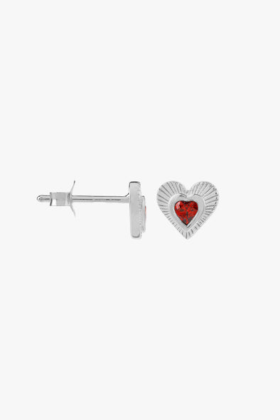Single Rhapsody Love Stud Silver