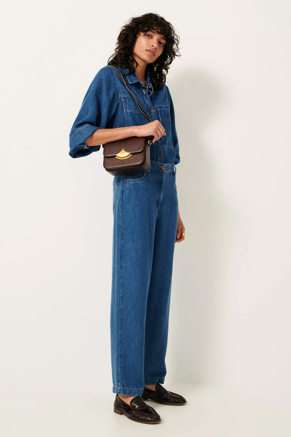 Nica Trousers Denim Blue