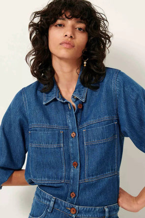 Leone Overshirt Denim Blue