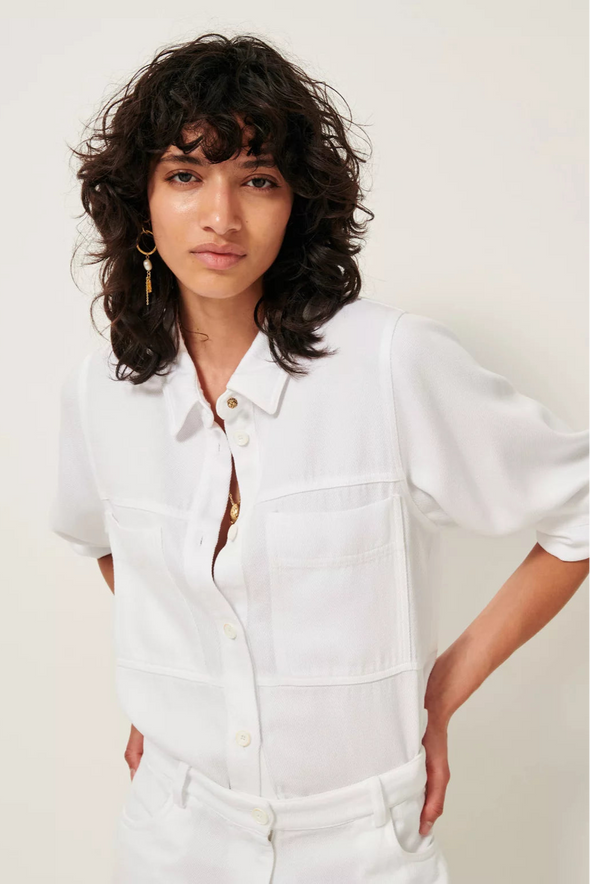 Leone Overshirt Optical White