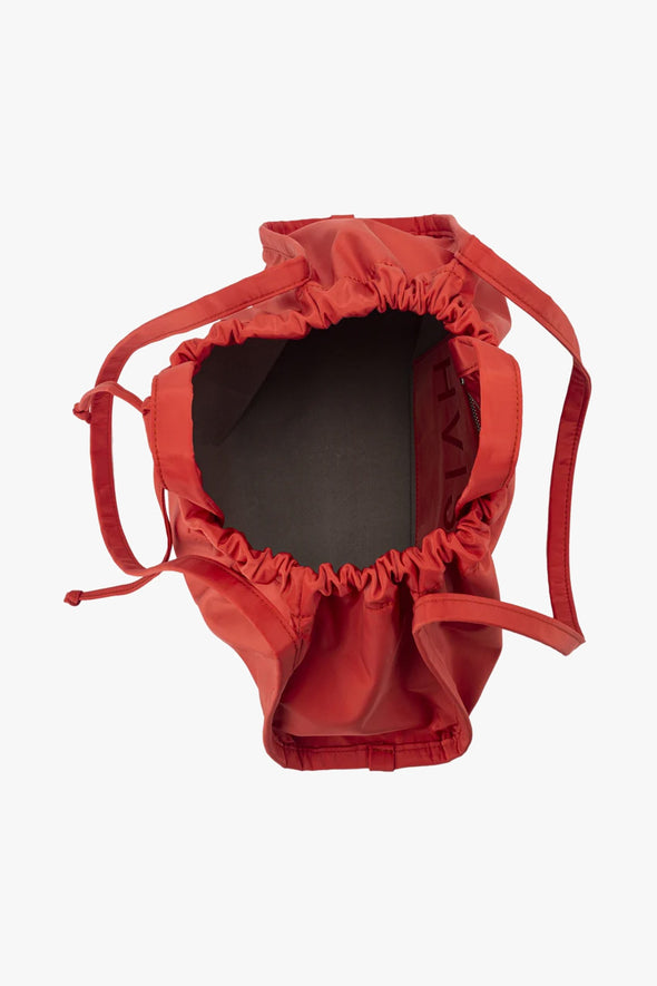 Sage Medium Matte Twill Bag Coral Red