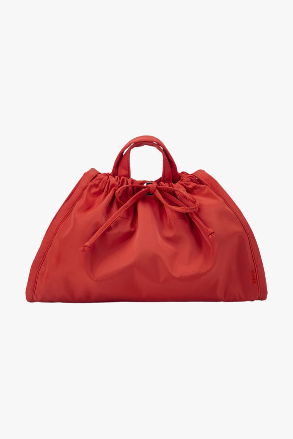Sage Medium Matte Twill Bag Coral Red