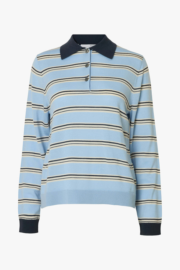 Thea LS Merino Knit Blue